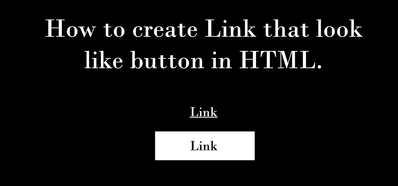 How to create Link in HTML